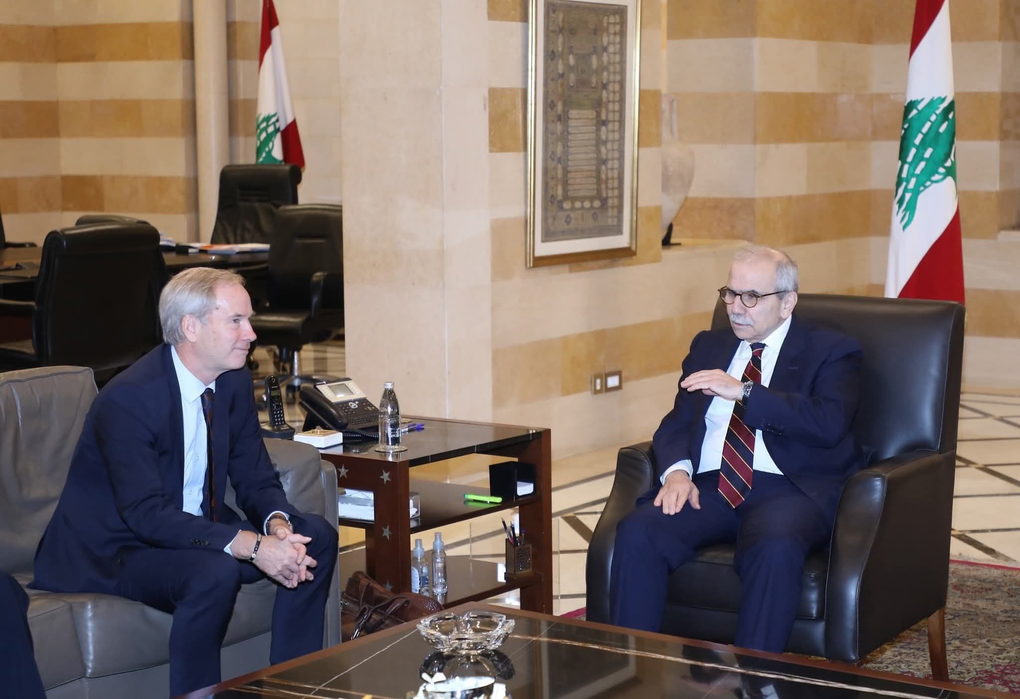 سلام يلتقي نائب الأمين العام للشؤون السياسية في المفوضية الأوروبي